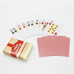 Bajo MOQ Casino Entertainment Texas Hold'em Naipes Sublimación Impermeable Pvc Poker Cards