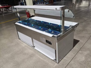 EU Other Hotel & Restaurant Supplies Stainless Steel Catering Equipment Food <b>Warmer</b> <b>Buffet</b> Bain Marie Display showcase - Product Image 3