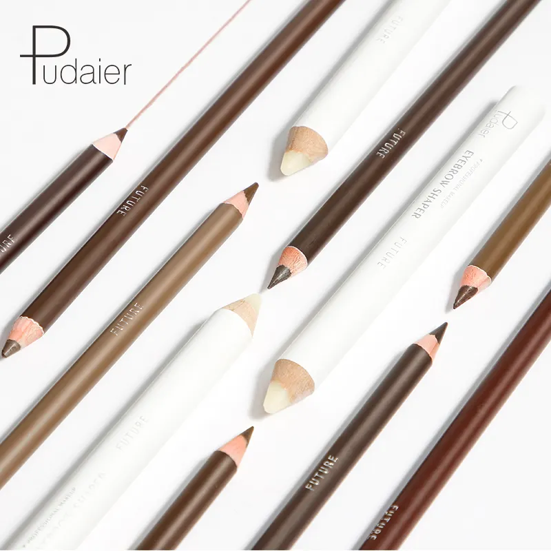 Pudaier — gel pour sourcils, remplissage facile à appliquer, crayon pour les yeux, couleur marron riche