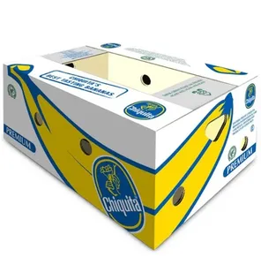 Custom Ab-Flute Fruit Standard Packing Cardboard Box Banana