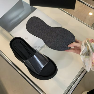 Sandalias de Verano para Mujer, Nuevas, a la Moda, de Plataforma, Transparentes, Antideslizantes, con Plantilla de Goma, Cómodas, Venta al Por Mayor de Fábrica - Product Image 4