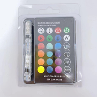 Indicateur de télécommande de voiture RGB Burst Brilliant T10 LED 6SMD High Brightness Silicone License Plate Light