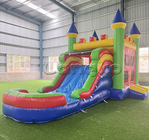 Trampoline d'eau <span class=keywords><strong>gonflable</strong></span> à bas prix combo de rebond de <span class=keywords><strong>toboggan</strong></span> sec humide <span class=keywords><strong>avec</strong></span> <span class=keywords><strong>piscine</strong></span> pour sauter - Product Image 4
