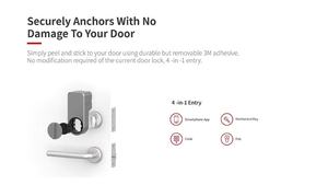 自動ロックトゥヤBLEコードキーパッドを改造デッドボルトユーロほぞりラッチリムロックドリルなし交換ドアロック - Product Image 4