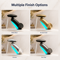 Robinet de lavabo cascade monocommande à LED, changeant de couleur selon la température, pour eau chaude et froide, à poser sur comptoir, pour projets hôteliers