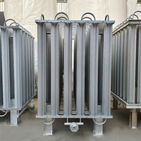 Vaporisateur d'air ambiant en acier inoxydable 200 Nm³/h pour gaz cryogéniques (oxygène, azote, argon, hydrogène, GPL, CO2) et vapeur