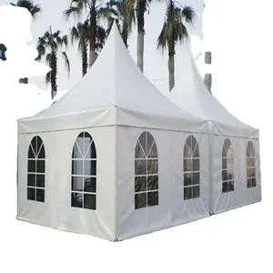 Tente de chapiteau 3X3 4X4 5X5 6X6 8x8 10m x 10m tente de pagode à vendre avec cadre en aluminium tente de pagode de gazebo d'hexagone de toile extérieure