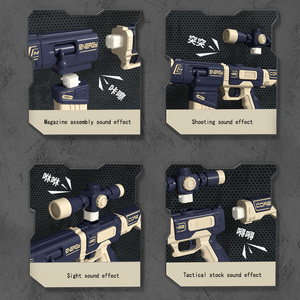 Unisex Kinder Elektronisches DIY-Montage-Scharfschützengewehr Simulations-Plastikspielzeug Transformierbar mit Magnetischen Funktionen für 4-6-Jährige - Product Image 2