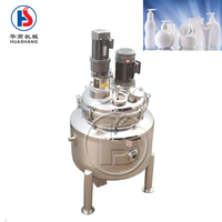 Cuve d'émulsification sous vide en acier inoxydable avec homogénéisateur à cisaillement élevé pour crème cosmétique