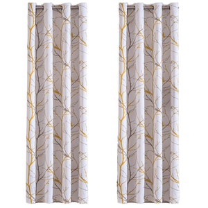 XinLan personnalisé 100% polyester fenêtre rideau salon Triple couche impression rideaux occultants - Product Image 3