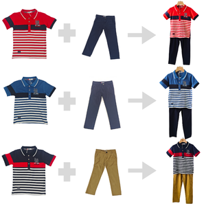 <span class=keywords><strong>Ensemble</strong></span> de vêtements de sport d'été en coton pour garçons Short Plaid Print Kids Casual Basketball Wear Baby Boy's Casual Sports Outfit - Product Image 3