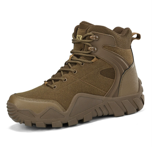 HPB01 Promotion Stock - Bottes d'entraînement en daim marron désertique et noir AS33 - Bottes de combat Coyote Brown, Khaki, Noir - Product Image 1