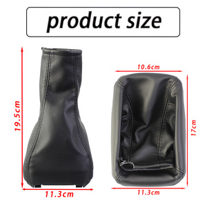 Opel Astra F Gear <b>Shift</b> Cover Black Leather Manual Transmission Dust Cover Individual Fitment - Product Image 4