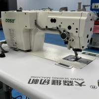 Machine à coudre industrielle à point droit à grande vitesse, à entraînement direct, avec coupe-fil latéral et couteau latéral