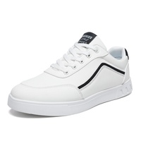 Chaussures de sport décontractées pour hommes, respirantes, en mesh, solides, blanches, populaires, chaussures de mode pour étudiants