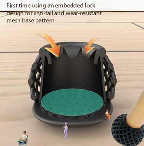 Couvre-pieds <span class=keywords><strong>de</strong></span> chaise 3D creux autobloquant en feutre, couleur unie, protection silencieuse, antidérapant, résistant à l'usure, tapis <span class=keywords><strong>de</strong></span> protection pour meubles - Product Image 4