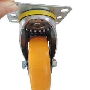 Fabricação Industrial Plástico 3 polegadas Roda Rolo Bola Rodízio Rodas De Poliuretano Supermercado Mercearia Carrinhos De Compras Pu Caster - Product Image 6