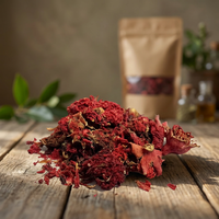 Fleur d'Anar naturelle Punica Granatum, fleur séchée, matière première botanique, qualité parfumée, ingrédient végétal, origine Inde