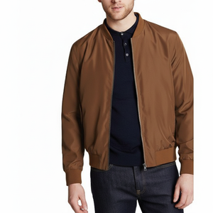 Chaquetas Bomber Personalizadas Transpirables para Hombre, Chaqueta Bomber Rosa Ligera, Informal, Impermeable, para Hombre, a Precio Económico - Product Image 1