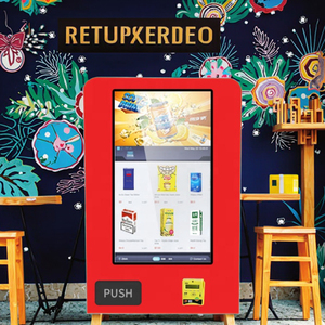 Máy bán hàng tự động 24 giờ với đầu đọc thẻ thanh toán với băng tải - Product Image 5