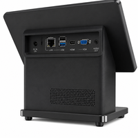 Sistema POS Q5 de Alto Rendimiento, Intel Core i5/i3, 8GB, 128GB, Pantalla Táctil de 14 Pulgadas, Caja Registradora con Pantalla LED8 para Clientes y WiFi