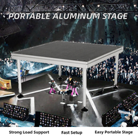 Nouvelle scène portable en alliage d'aluminium, plateforme de scène pour événements, scène modulaire carrée, piste de danse pour exposition, mariage, DJ, concert, location