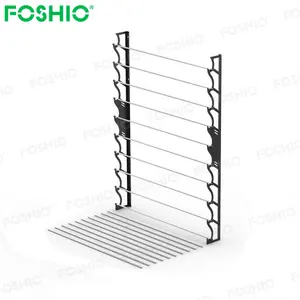 Foshio Custom Logo 10 contiene metallo involucro in vinile supporto a parete Rack di stoccaggio
