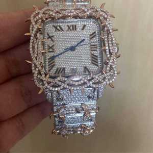 Reloj Mecánico Automático VVS Personalizado con Moissanita, Estilo Hip-Hop de Alta Calidad, Brillo Intenso, Unisex, Edición Limitada, Puntero ETA, 1000m - Product Image 6