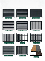 Panneaux de clôture extérieure en aluminium à lames de sécurité, faciles à assembler, revêtement poudré, pour balcon et maison en Australie