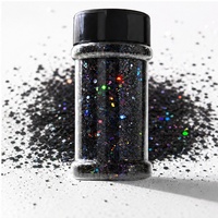 Vente en gros de pots à paillettes de 2 oz, 24 couleurs, paillettes holographiques épaisses pour gobelets, résine, slime, décoration de Noël 2026