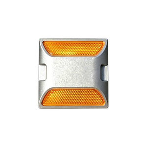 Marcador Reflectante de Doble Cara de Aluminio para Carreteras, Resistente al Agua y al Desgaste, Marcador Elevado para Pavimento, Guía de Tráfico Nocturno - Product Image 1