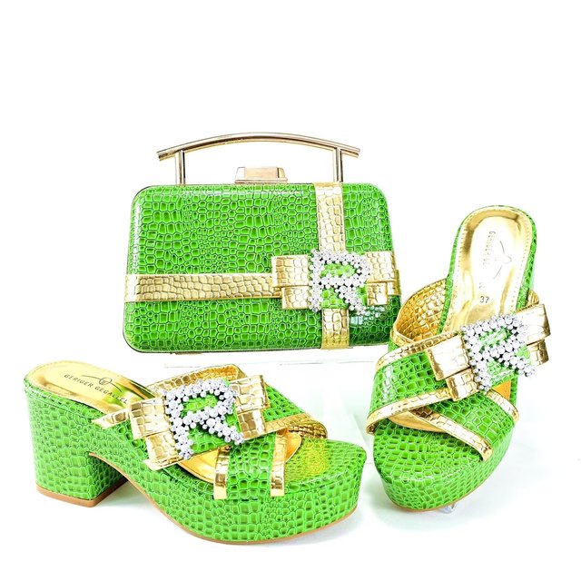 green dress shoes and matching bag Green shoes and matching bag-AliExpress
