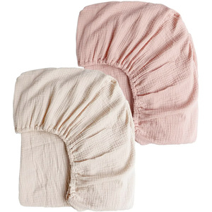 100% Cotton Được Trang Bị Giường Cũi Tấm Mềm Mại Và Thoáng Khí Bộ Đồ Giường Cho Cậu Bé Hoặc Cô Gái Cho Tiêu Chuẩn Giường Cũi Nệm - Product Image 6