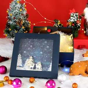 3D креативная Рождественская коробка для шоколадных конфет на день рождения, шарф, кружка, упаковка для духов и блеска для губ, большая роскошная Подарочная коробка на День святого Валентина