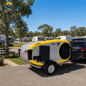 Remolque de Viaje Ligero Tipo Camper Pod, Mini Caravana para Campamentos Familiares y Viajes por Carretera, Fabricante - Product Image 1