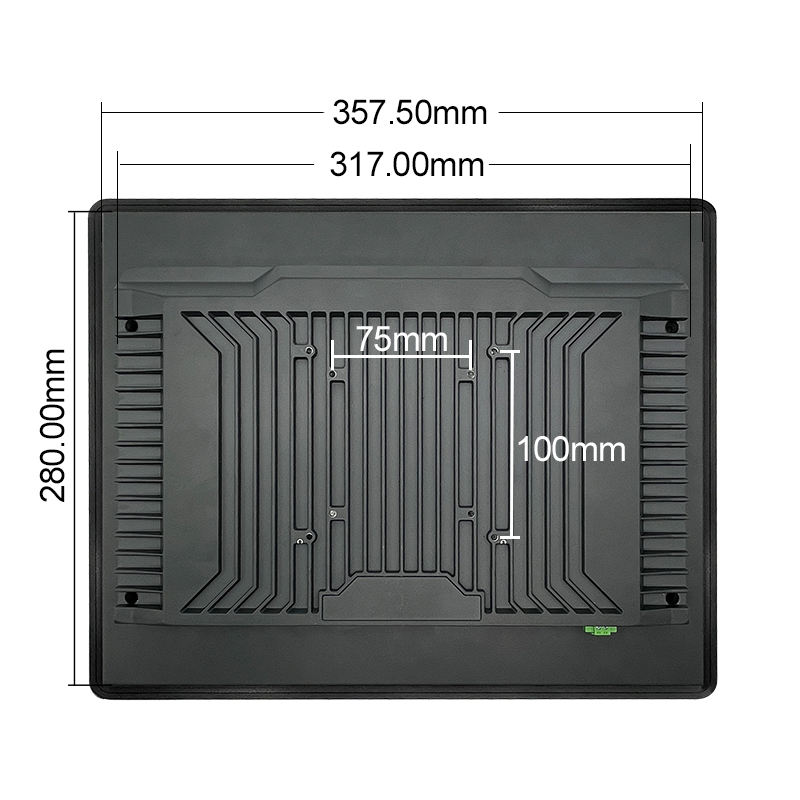 15 " Industrial Touchscreen All-in-One PC J9001 Win10/11/Ubuntu Wide Temp Dustproof 4G+128G SSD Fanless for Factory/Automation