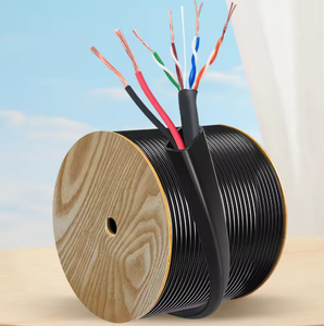 Câble réseau blindé haute vitesse CAT 6 <span class=keywords><strong>pour</strong></span> intérieur/extérieur, câble <span class=keywords><strong>Internet</strong></span> <span class=keywords><strong>RJ45</strong></span> CAT5E FTP avec alimentation - Product Image 4