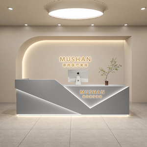 Mostrador Multiusos para Salón de Uñas, Mostrador de Recepción para Consultorio Médico, Bar de Lujo, Cafetería, en Venta - Product Image 5