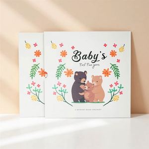 Album photo portable A5 personnalisé 2026 avec couverture rigide en PP, carnet pour enregistrer les souvenirs de bébé, journal de croissance pour enfants et grossesse - Product Image 2