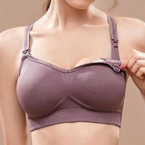 Maternity Non-Marking <strong>Breastfeeding</strong> <strong>Bra</strong> <strong>Breastfeeding</strong> Adjustable Gathered Thin Section Nursing <strong>Bra</strong> - Product Image 3