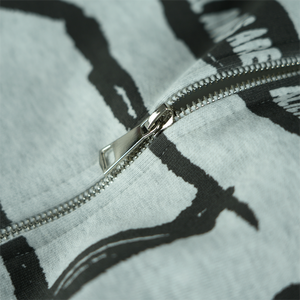 Sweat à capuche Streetwear 100% coton de haute qualité à épaules tombantes Sweat à capuche zippé imprimé <span class=keywords><strong>420</strong></span> Gsm Dtg - Product Image 5