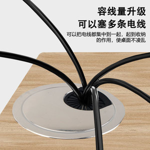 Cache-câbles de bureau rond 60 mm en nylon grande capacité style minimaliste pour la gestion des fils sur le bureau - Product Image 1