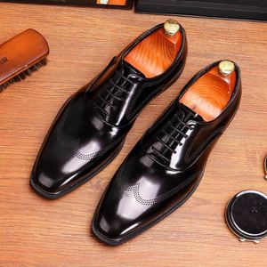 Zapatos de Vestir de Cuero Genuino Italiano Clásico de Lujo para Hombre, Zapatos de Boda de Cuero Vacuno para Hombre - Product Image 2