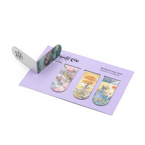 Signets magnétiques en papier personnalisés Aimants pour réfrigérateur Papeterie Artisanat Signets pour enfants Ensemble personnalisé de 4 autocollants magnétiques pour <span class=keywords><strong>la</strong></span> lecture - Product Image 2