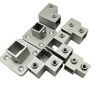Accessoires de fixation pour tuyaux carrés en aluminium personnalisés pour les connexions de conduites