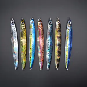 60g/80g/100g/120g/150g 3D eys fast sinking Lead Vertical fishing metal Jig Artificial Bait boat trolling pesca lure