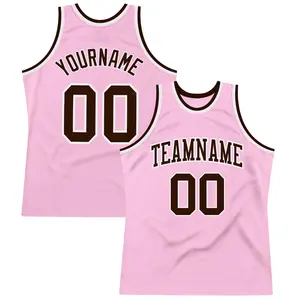 Manufacturers Direct Dry Quick Basketball Girl Uniform Design Youth Custom Pink Basketball Jersey