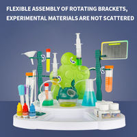 Kit de table d'expériences scientifiques STEM pour enfants, en plastique, pour faire soi-même des expériences de chimie, jouet éducatif pour enfants