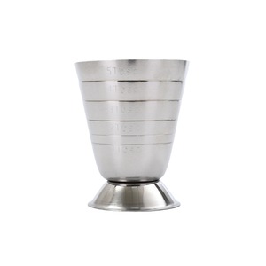 Taza medidora de acero inoxidable de 75 ml, jigger graduado para cócteles, para uso en bares - Product Image 1