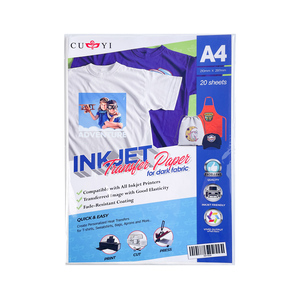 CUYI nouveauté <span class=keywords><strong>papier</strong></span> de sublimation blanc de haute qualité <span class=keywords><strong>papier</strong></span> de <span class=keywords><strong>transfert</strong></span> A4 Quik Dry pour imprimante à sublimation pour <span class=keywords><strong>tissu</strong></span> <span class=keywords><strong>foncé</strong></span> - Product Image 1